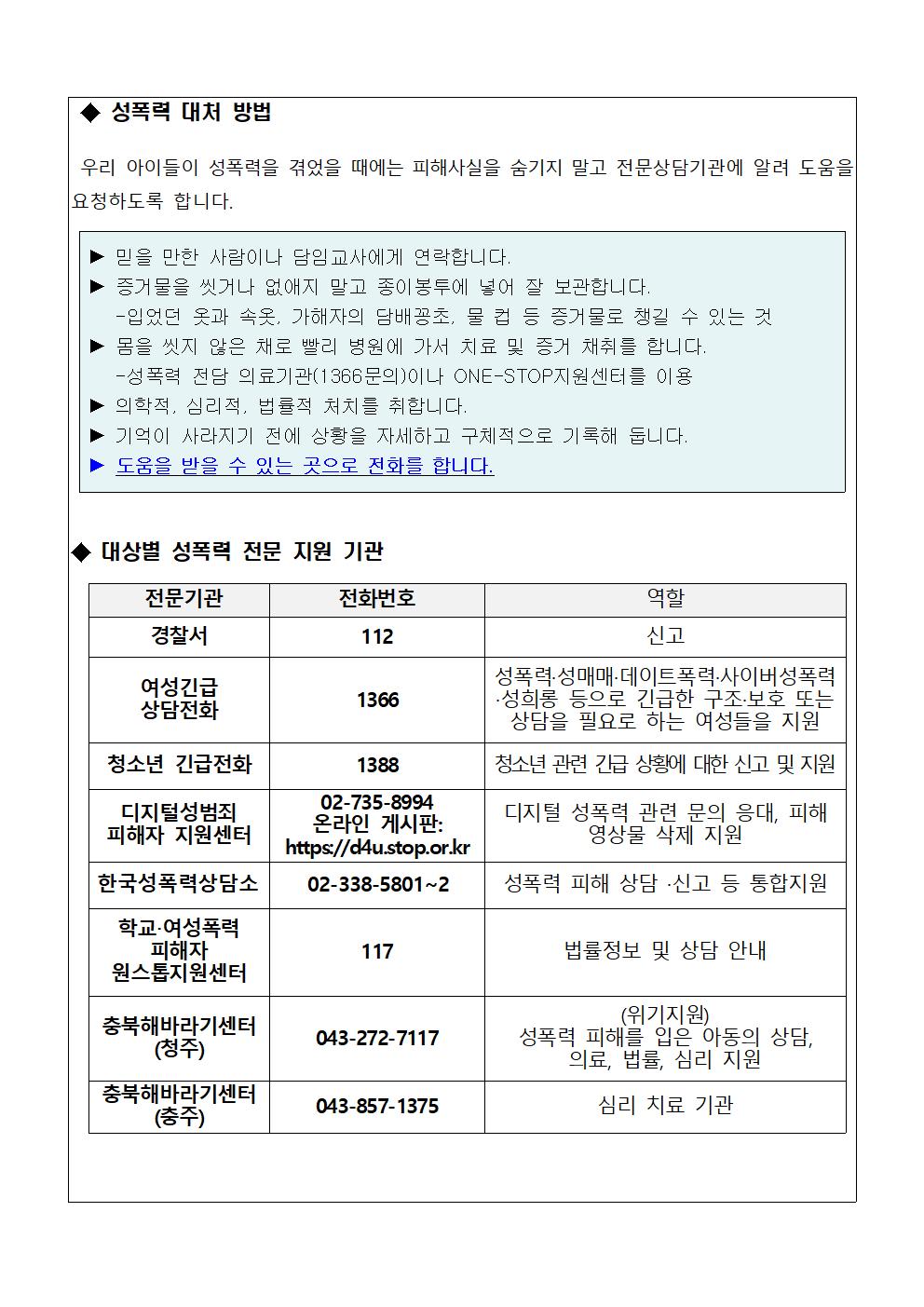 가정통신문( 학생 학부모용 성폭력 성매매 예방교육 자료)002